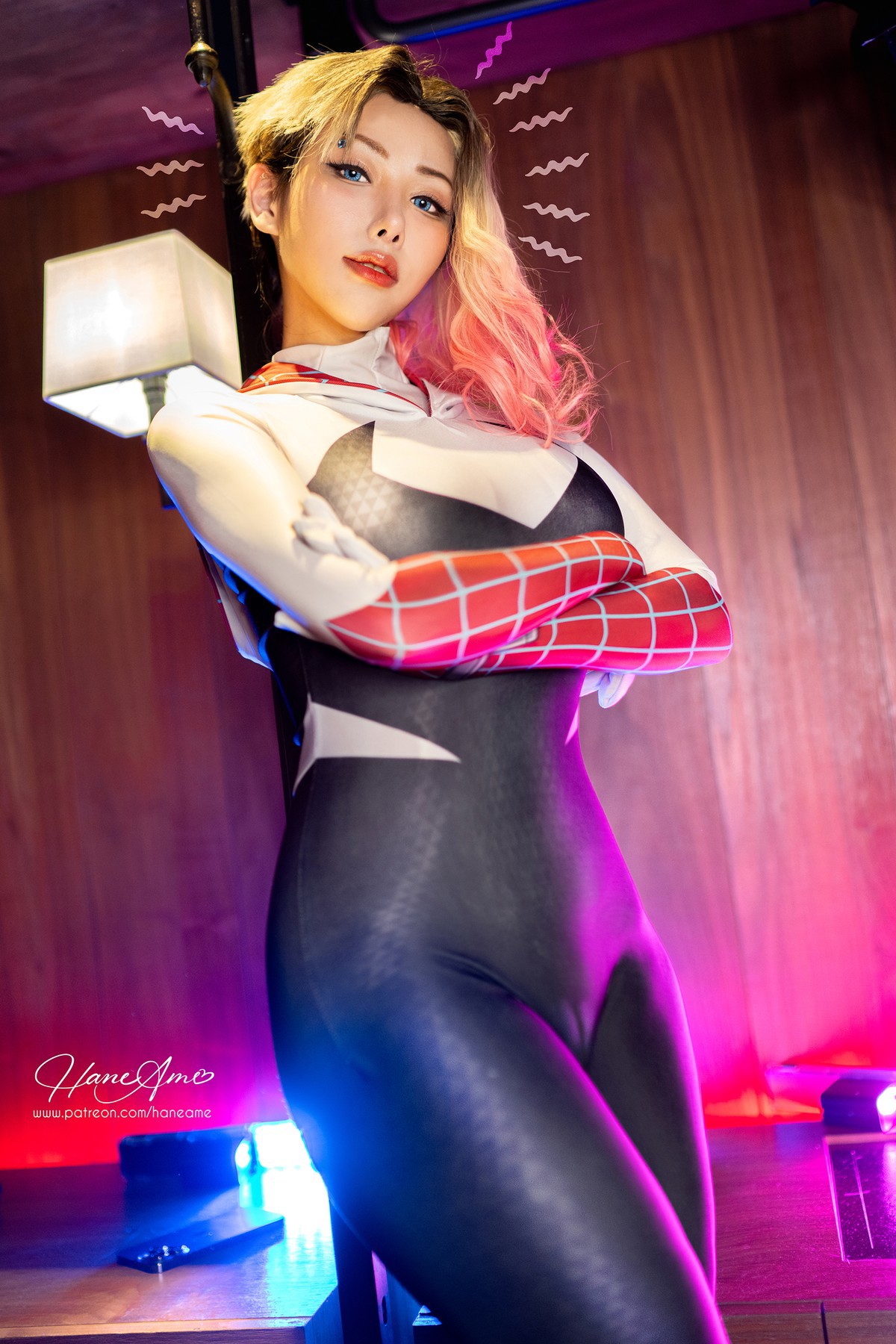 Cosplay 雨波HaneAme Gwen SpiderMan(5)