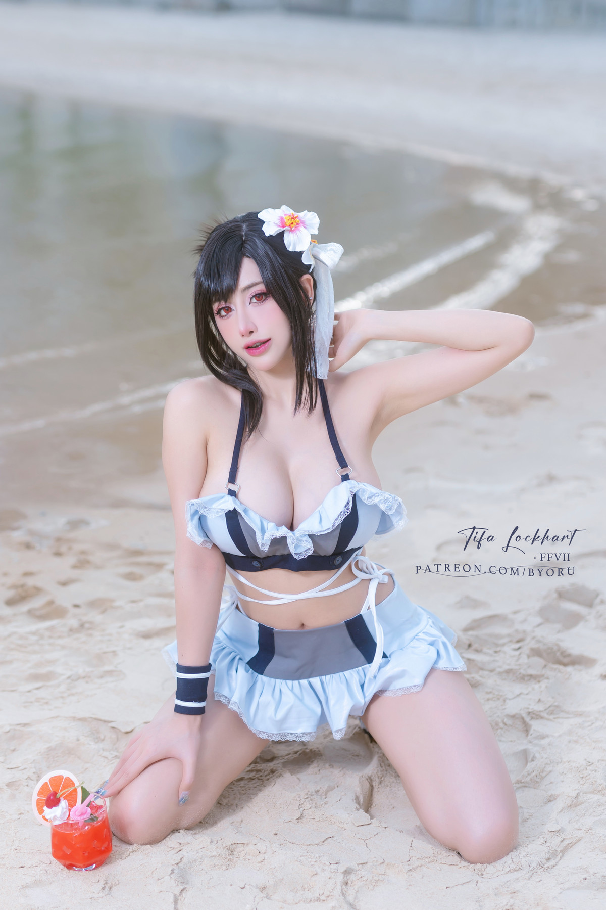 Cosplay 日本性感萝莉Byoru Tifa FF7r Bikini(19)