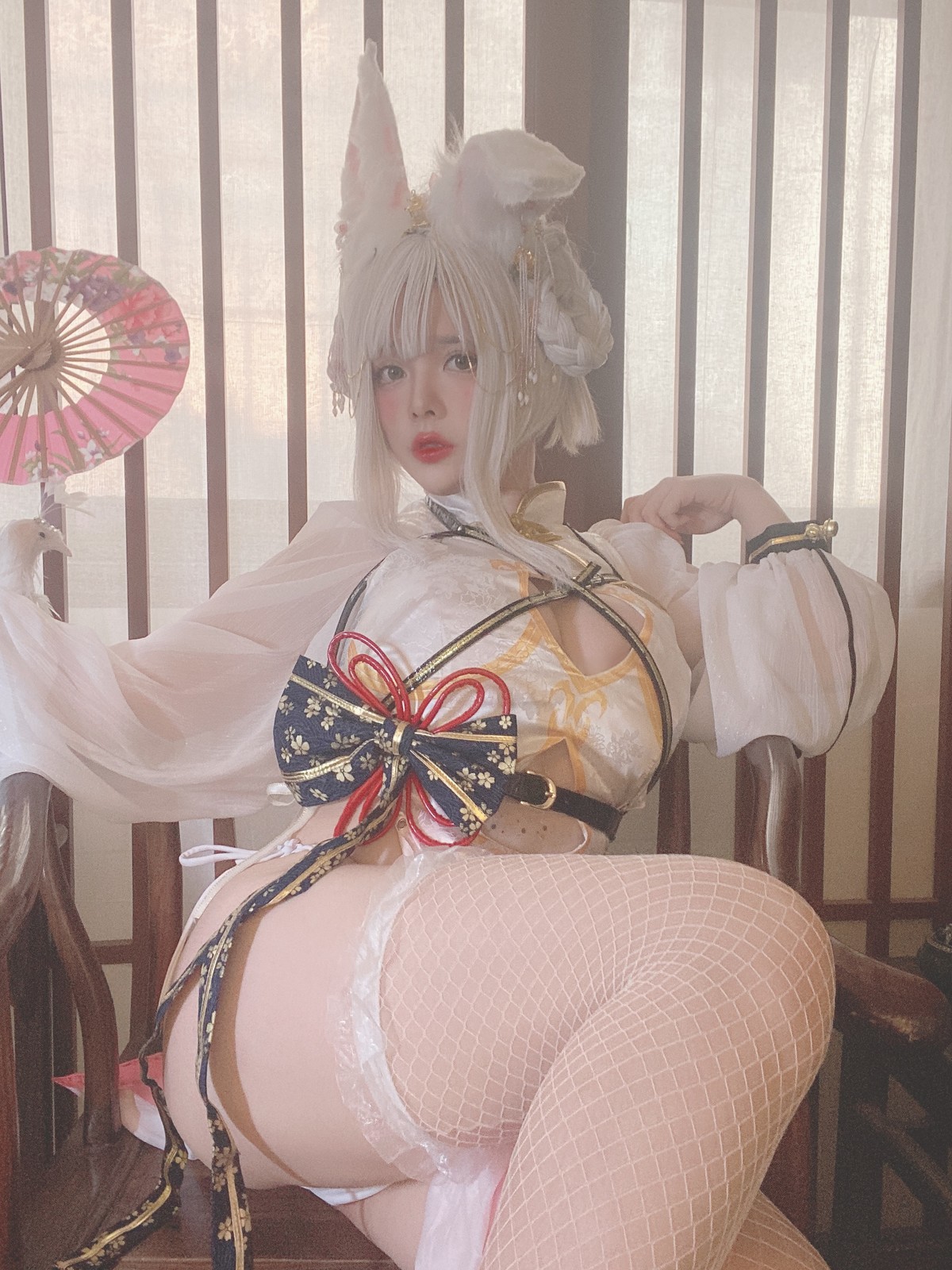 NinJA阿寨寨 Cosplay 肉肉大白兔(35)