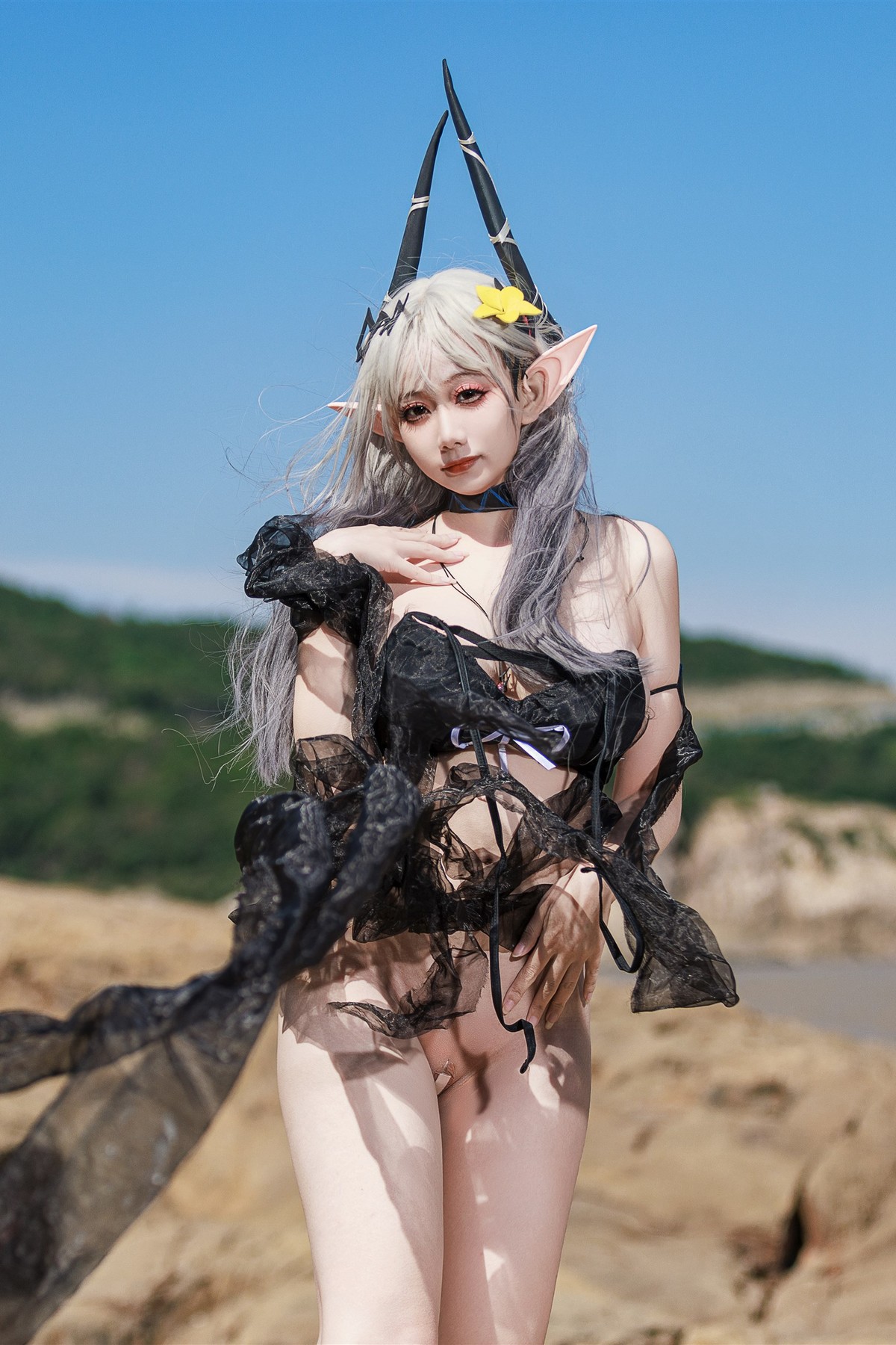 Cosplay 阿雪雪 泥岩泳装 Mud Rock Swimsuit(32)