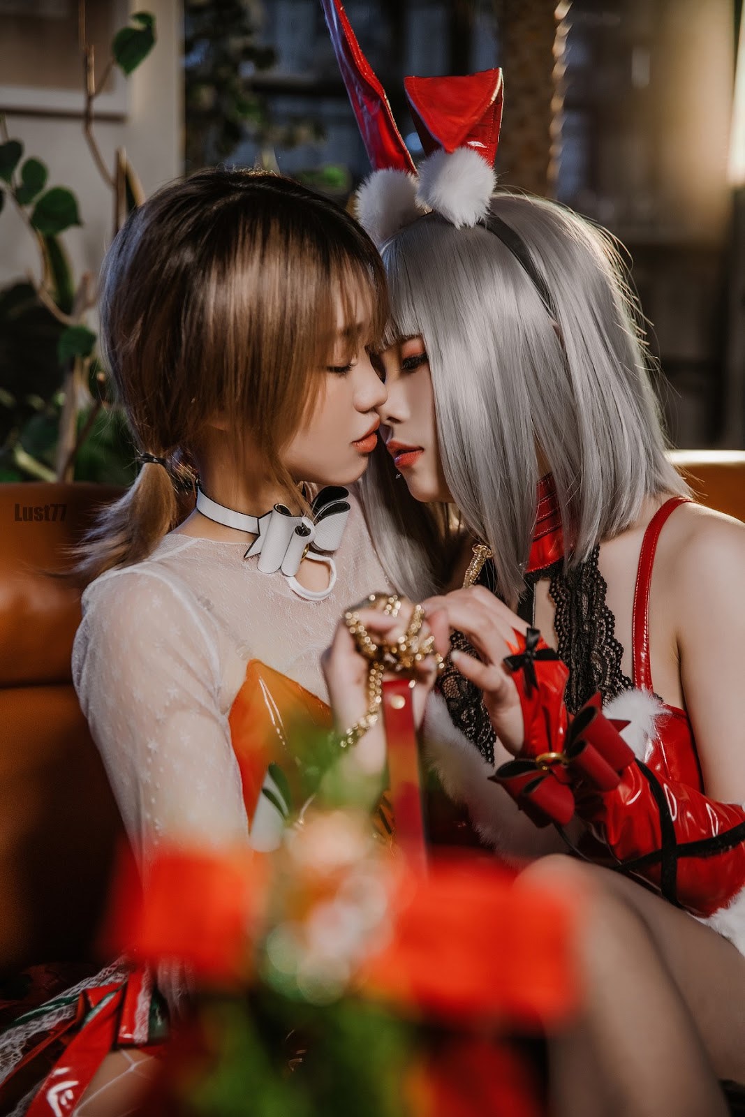 Cosplay 柒柒要乖哦 圣诞双兔(3)