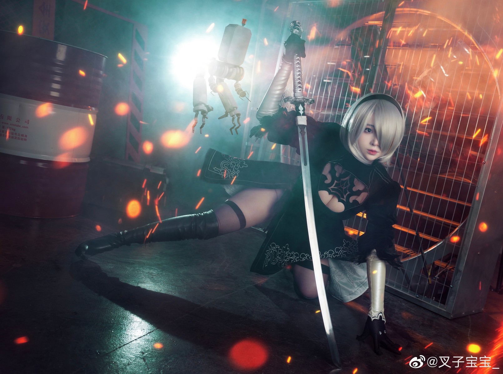 叉子宝宝 Cosplay 2B 尼尔机械纪元(4)