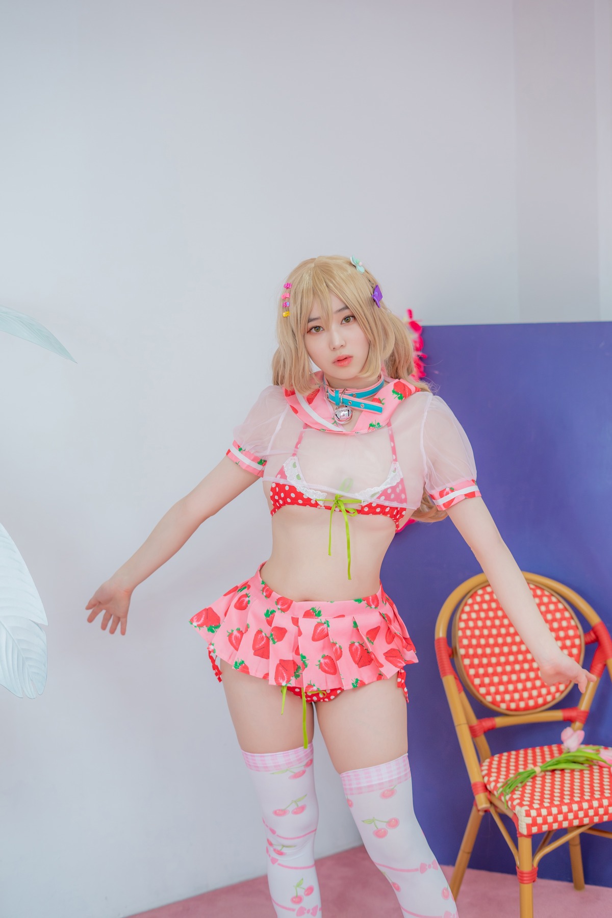 Bambi 밤비, [CreamSoda] Over knee socks Set.01(36)
