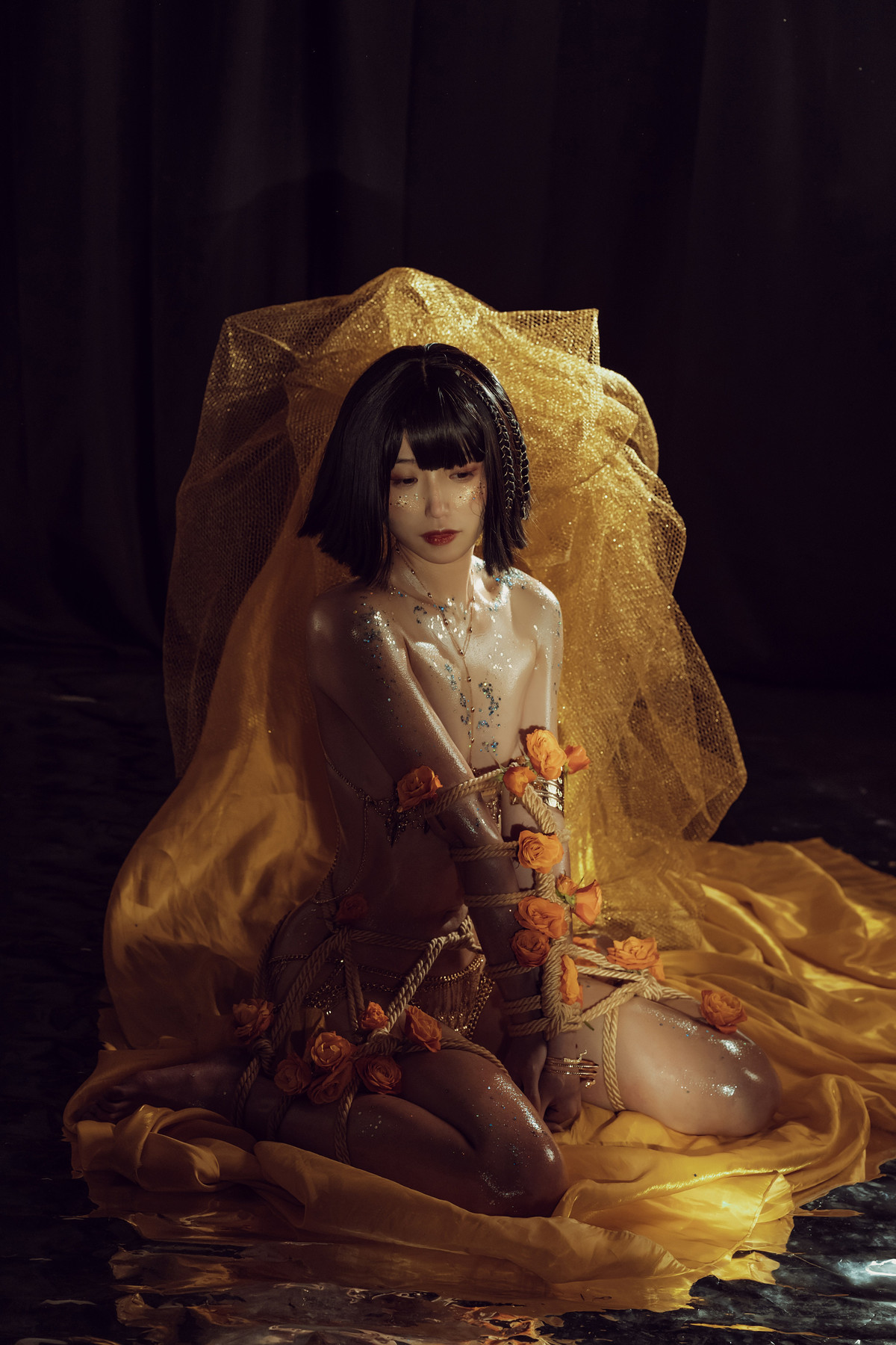 云溪溪 Cosplay 花与绳 Flower and Rope(27)