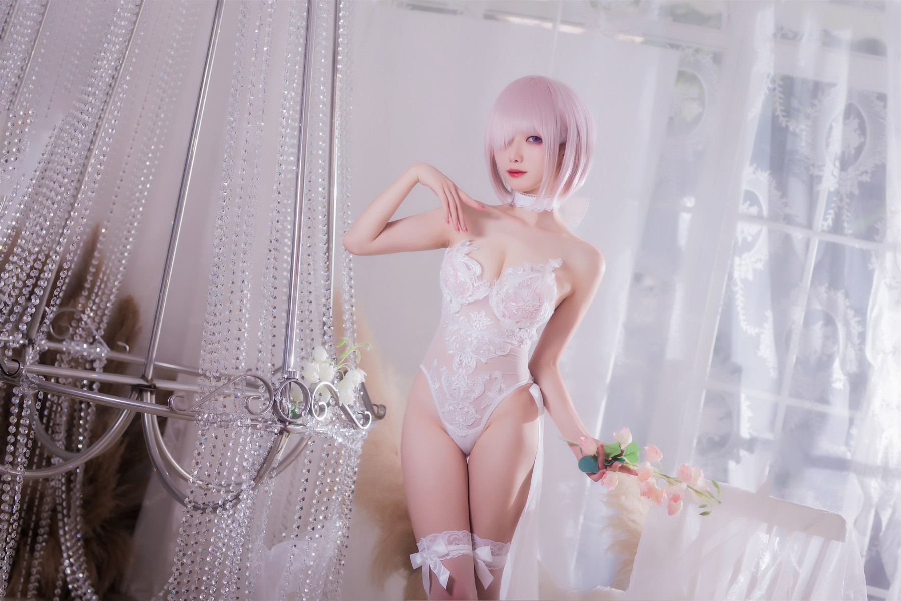 Cosplay 封疆疆 婚纱玛修 Wedding Dress(32)