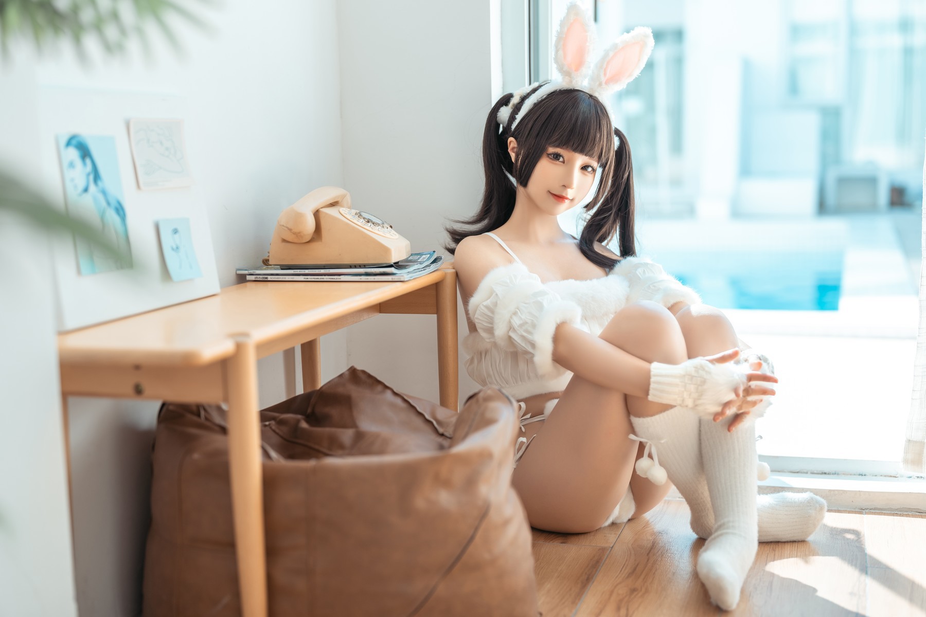 Cosplay 蠢沫沫 Chunmomo 绵绵兔 Mian Mian Rabbit(11)