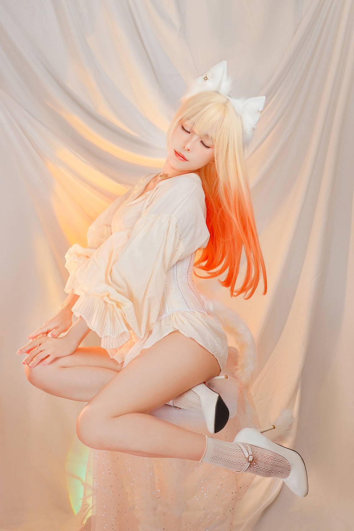 Cosplay ElyEE子 Cat魔女與貓(38)