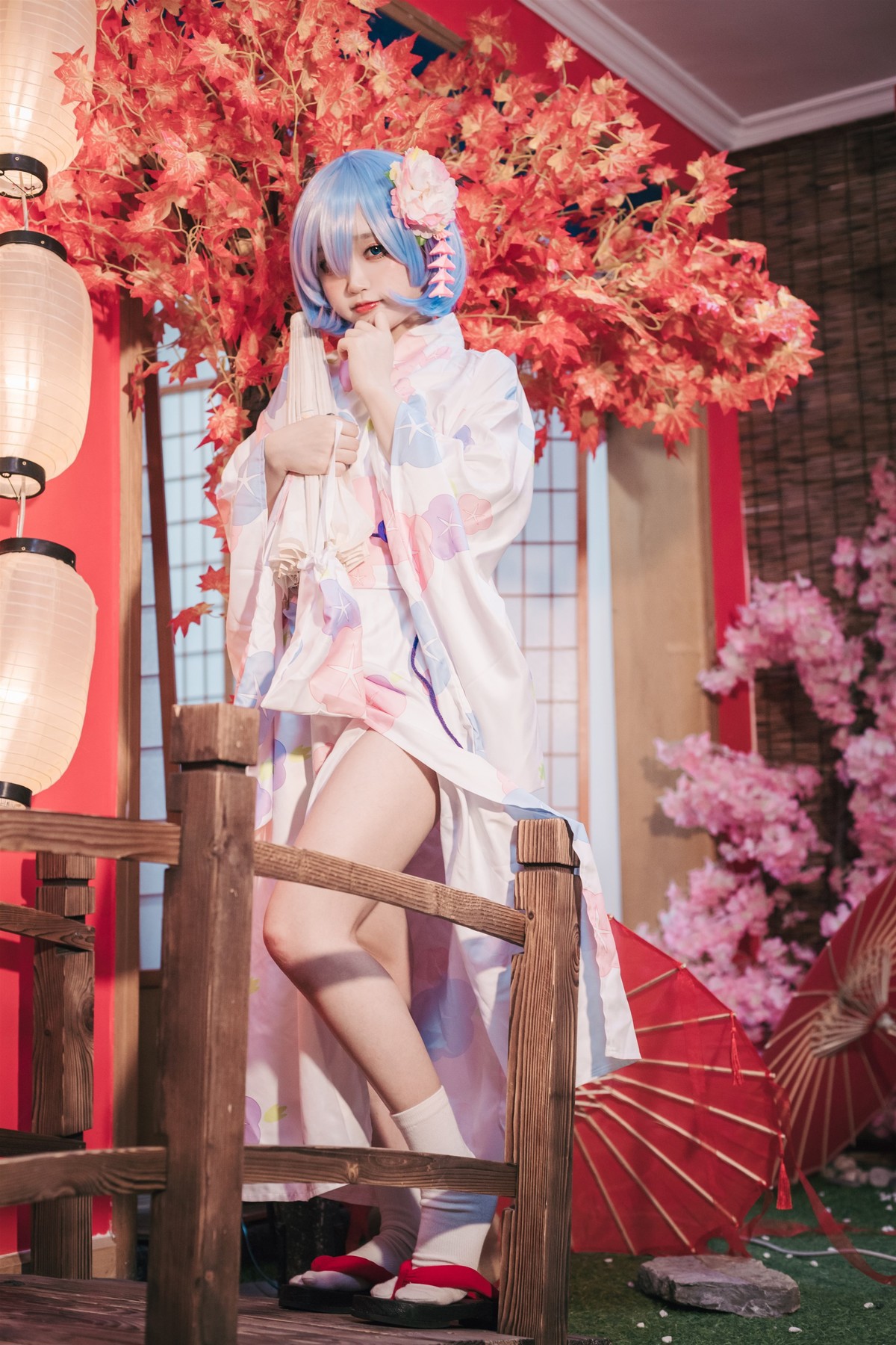 Cosplay 神沢永莉 蕾姆和风(6)