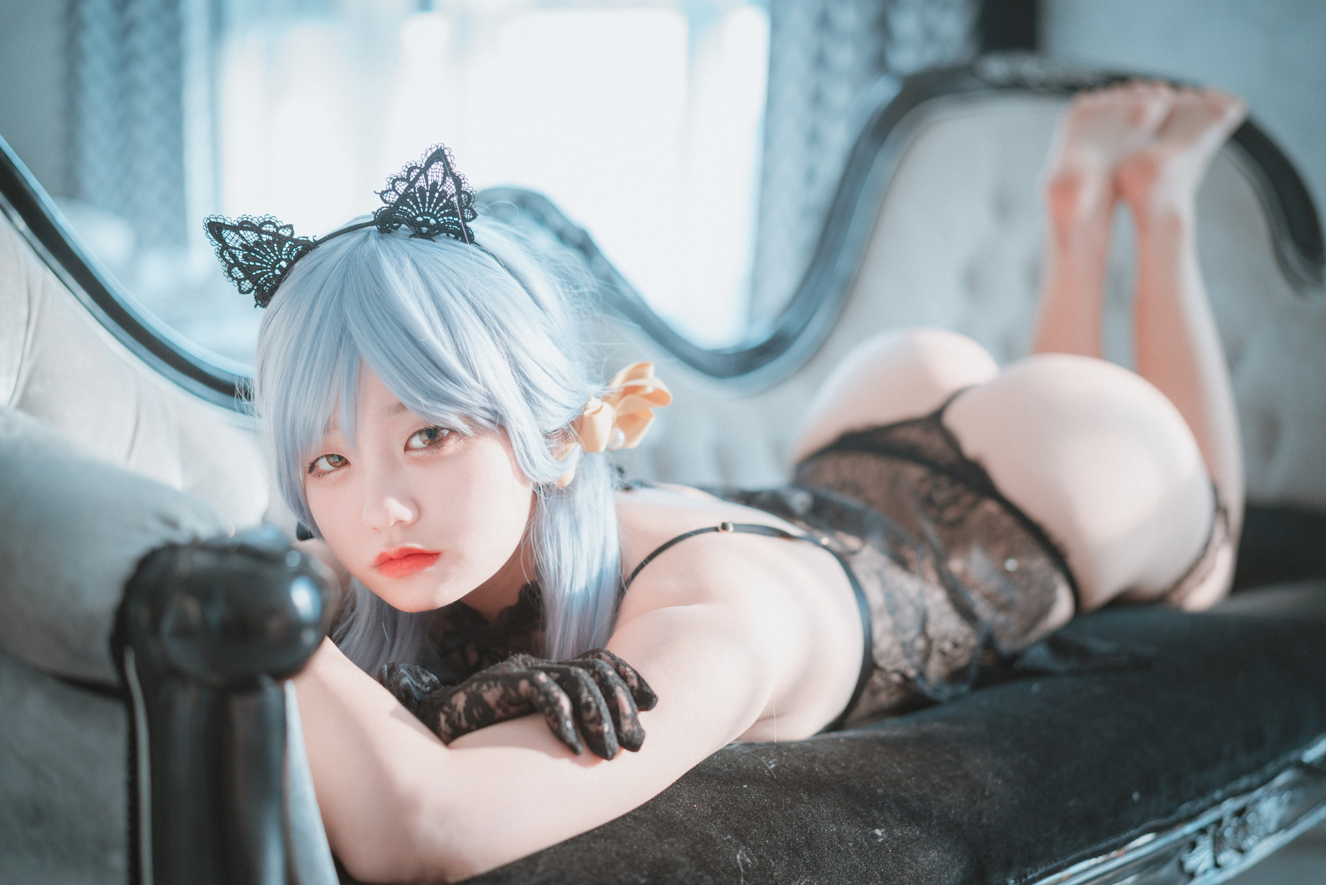 Jeong Jenny 정제니, [DJAWA] Schwarz und Wei Katzenmädchen Set.02(10)