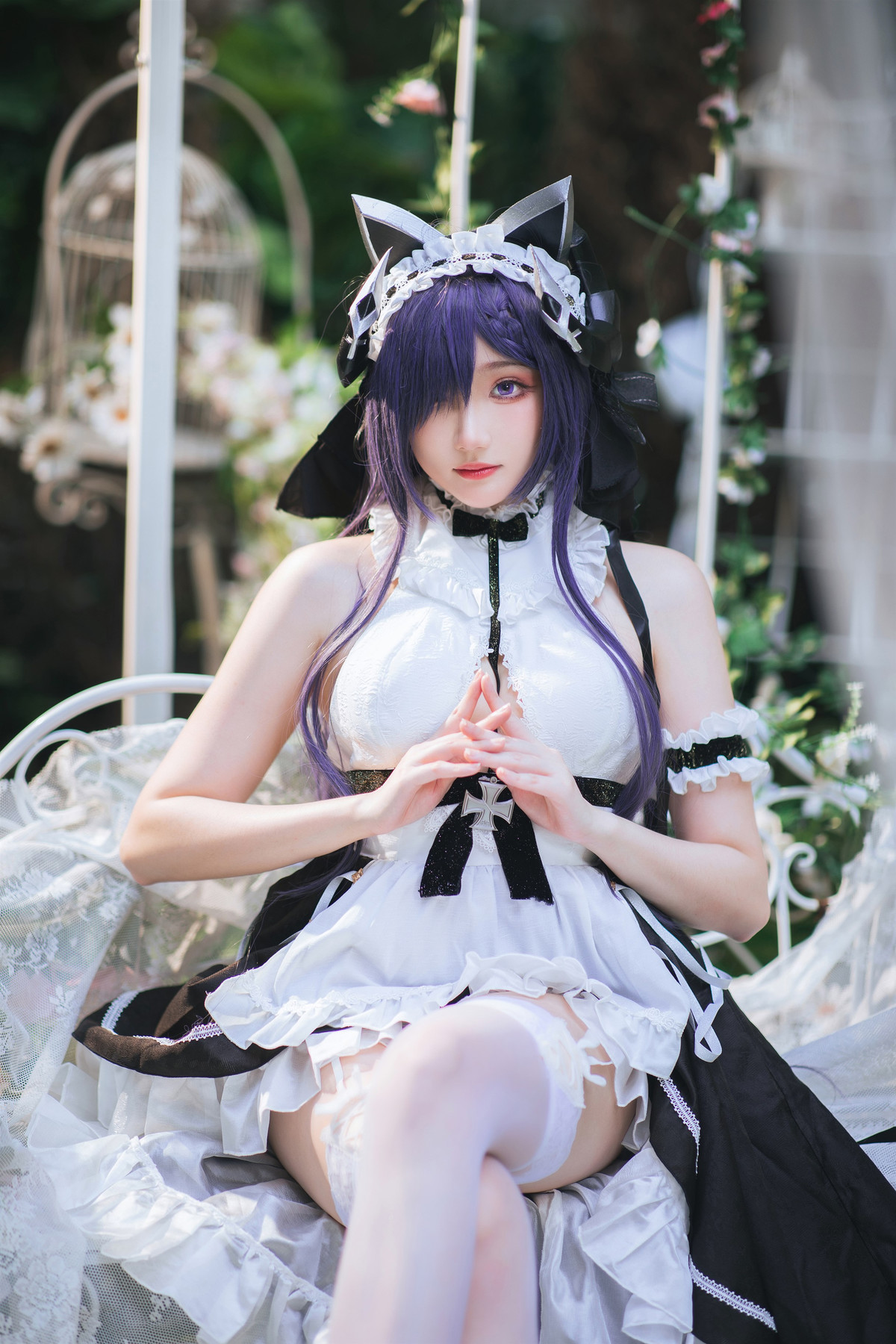 Cosplay 瓜希酱 碧蓝航线 奥古斯特女仆(21)