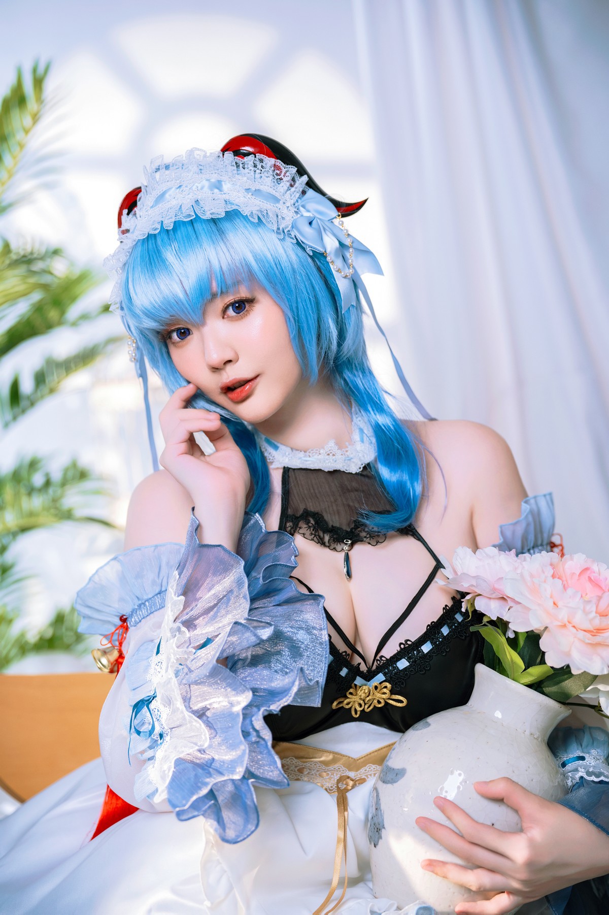 Cosplay Ying Tze 甘雨 Ganyu Maid(23)