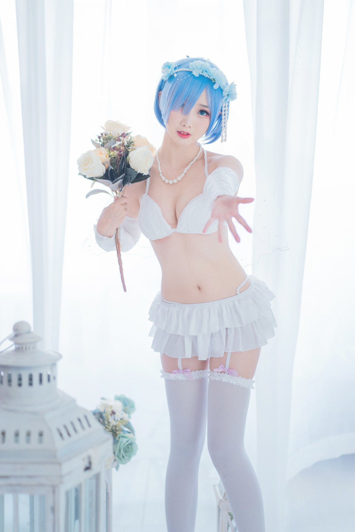 Cosplay 面饼仙儿 花嫁蕾姆(16)