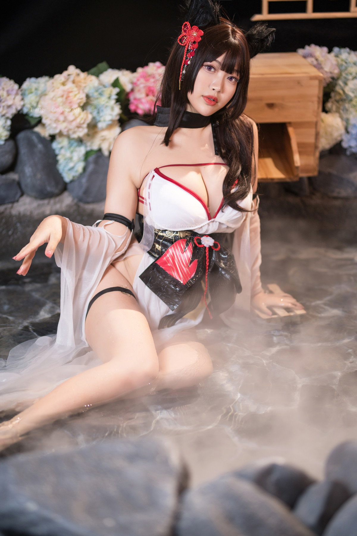 Cosplay 白烨 湿身天诚泳装(52)