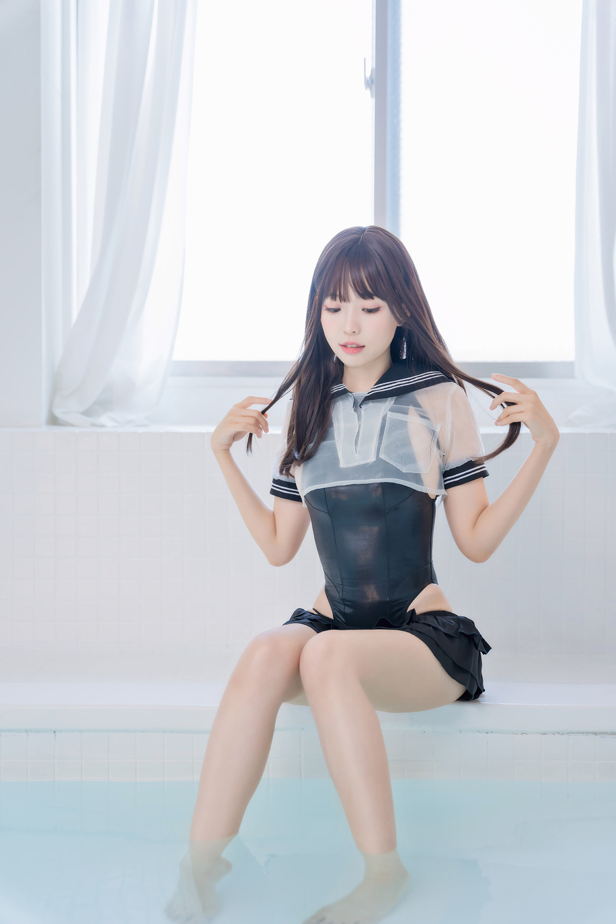 Cosplay ElyEE子 Racing Swimsuit 競泳水手服 Set.01(12)