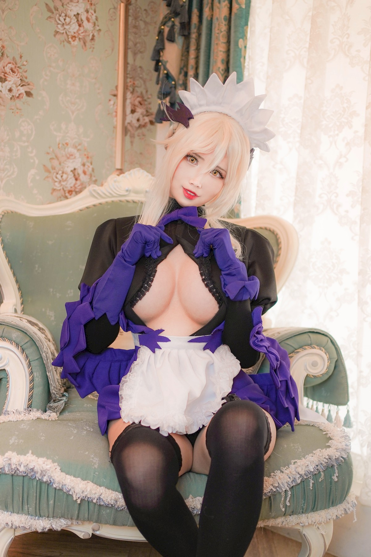 Cosplay KaYa萱 阿尔托莉雅女仆(10)