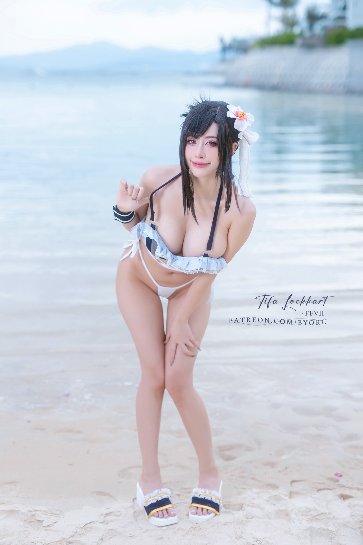 Cosplay 日本性感萝莉Byoru Tifa FF7r Bikini(17)