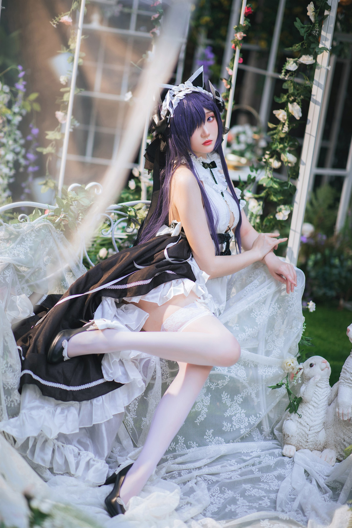 Cosplay 瓜希酱 碧蓝航线 奥古斯特女仆(2)