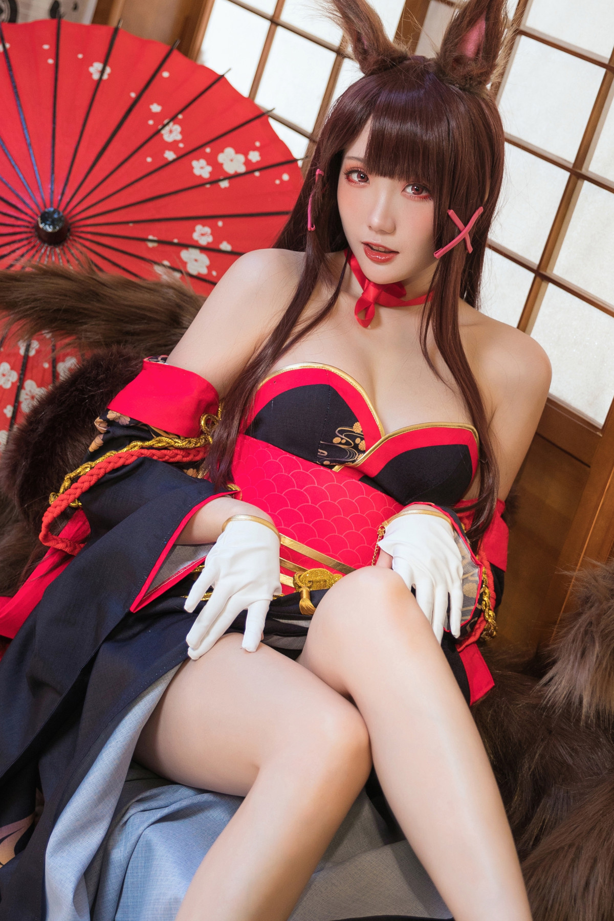 Cosplay 瓜希酱 赤城 Akagi(23)