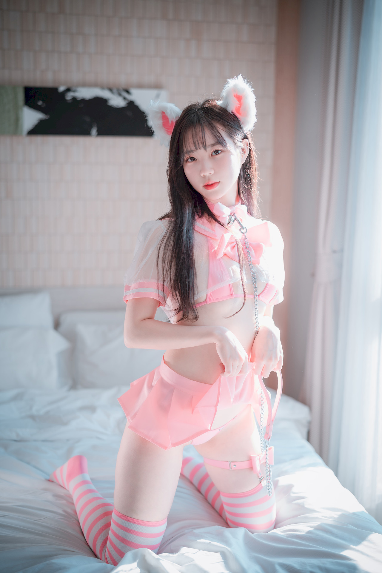 Myua 뮤아, [DJAWA] Catgirl in Pink Set.01(10)