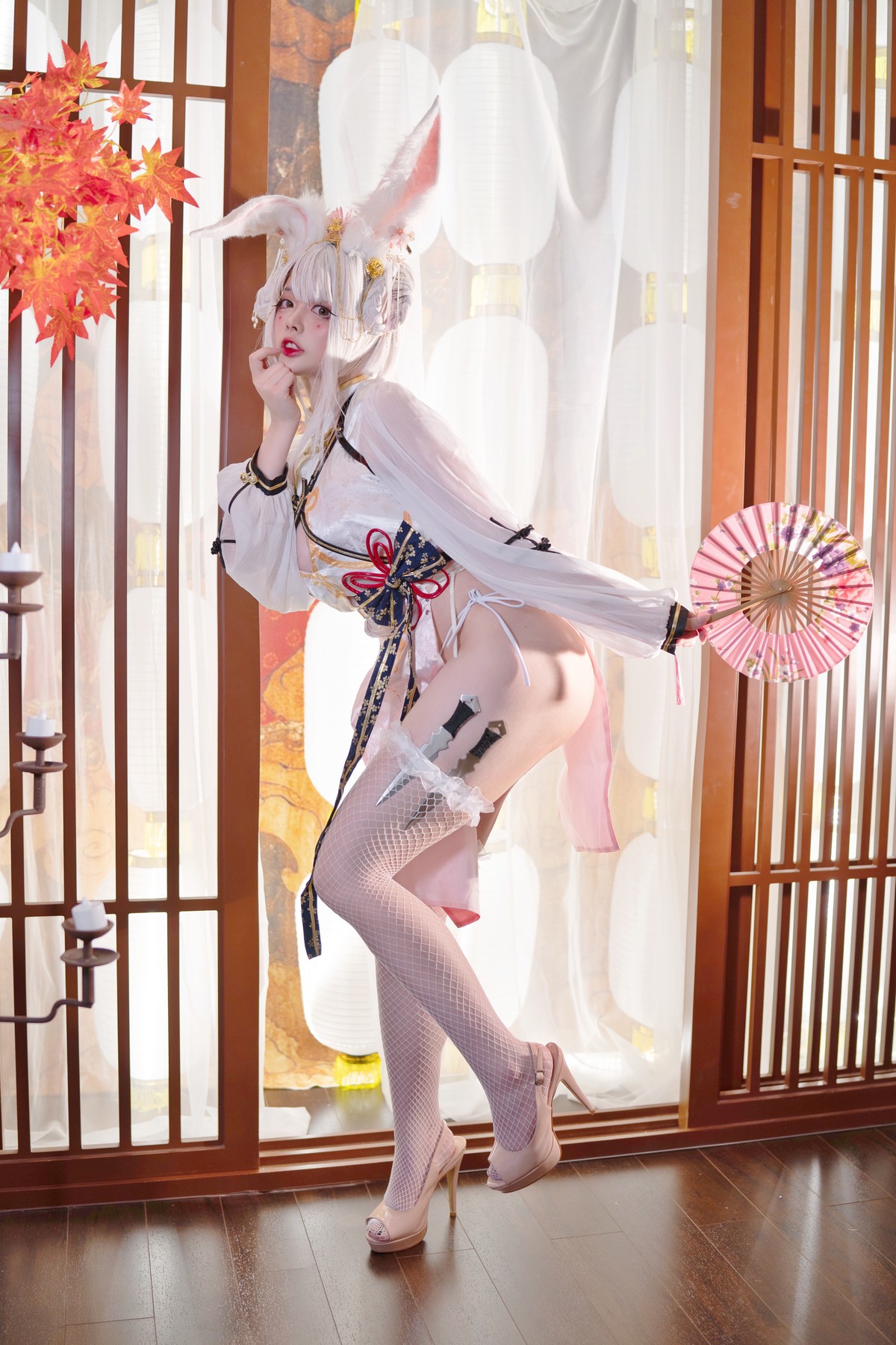 NinJA阿寨寨 Cosplay 肉肉大白兔(10)