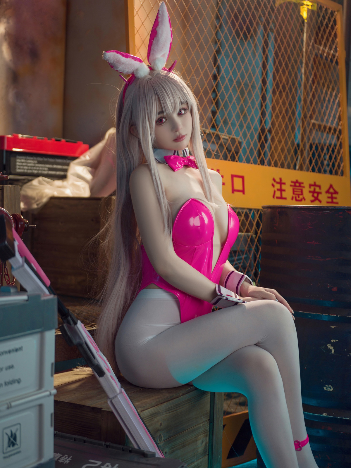 Cosplay 桜井宁宁 Viper Bunny 毒蛇兔女郎(24)
