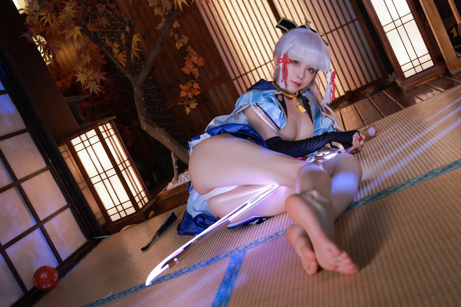 Cosplay 水淼Aqua 神里綾華 Kamisato Ayaka(46)