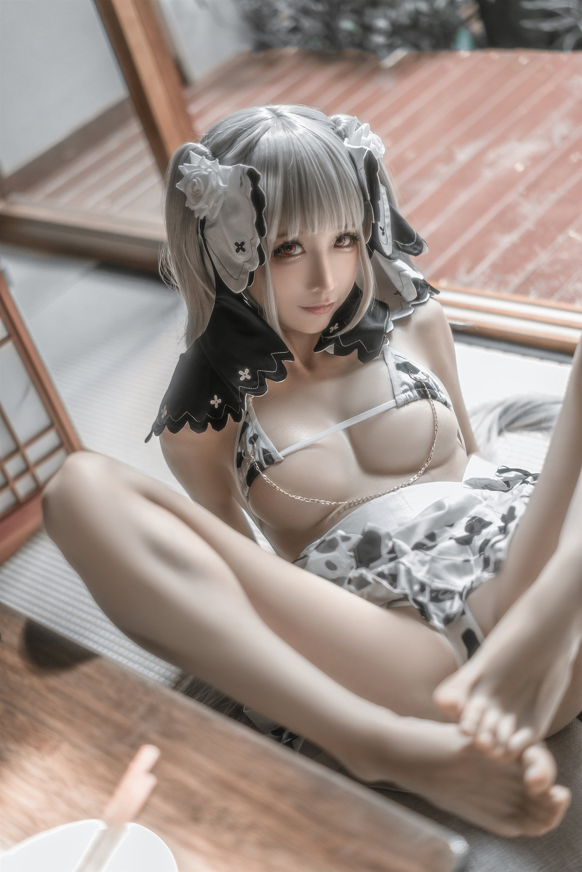 蠢沫沫 Cosplay 可畏婚纱绅士版(11)