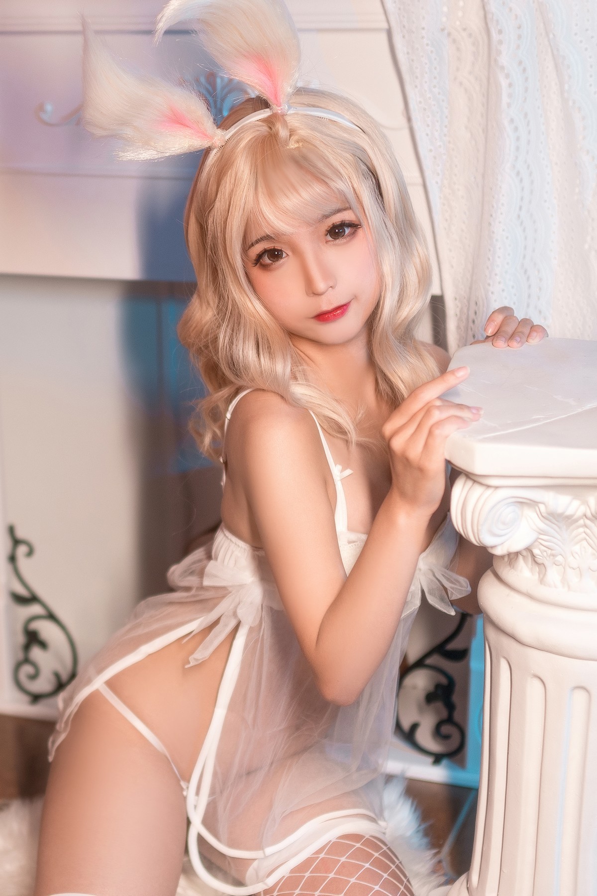 Cosplay 蠢沫沫 Chunmomo 小白兔(40)