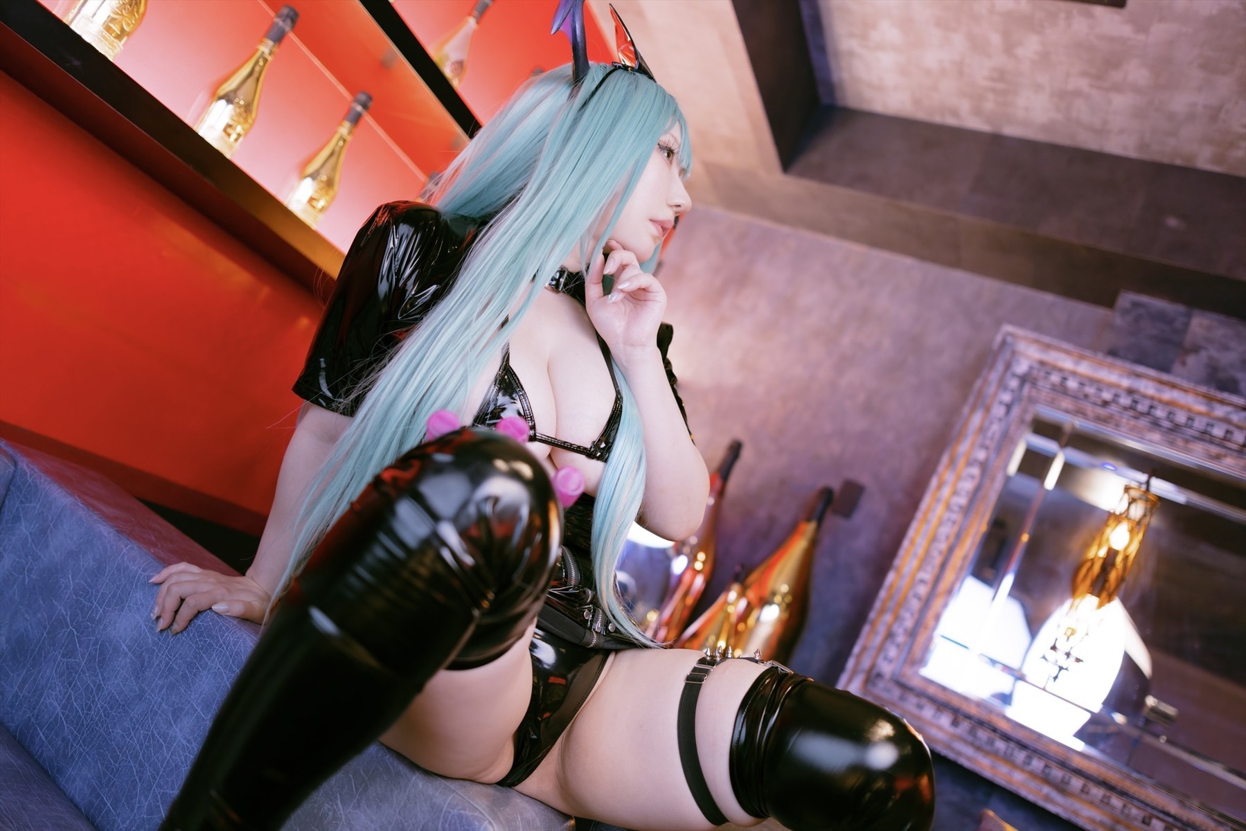 Cosplay SAKUサク Love builder Darkstalkers Set.02(26)