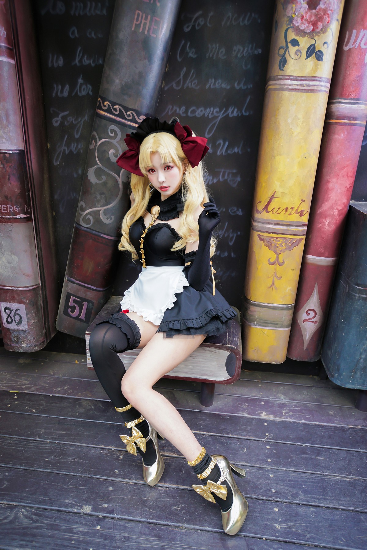 Cosplay ElyEE子 远坂凛 女仆(7)