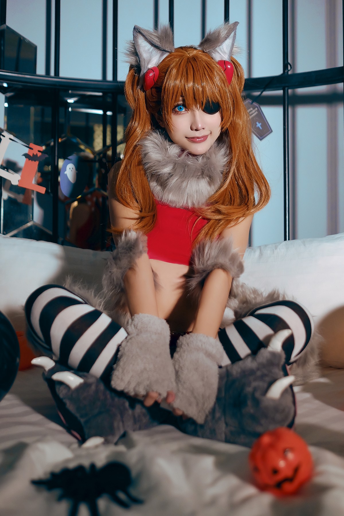 MingTao 明桃 Cosplay Asuka Werewolf(21)