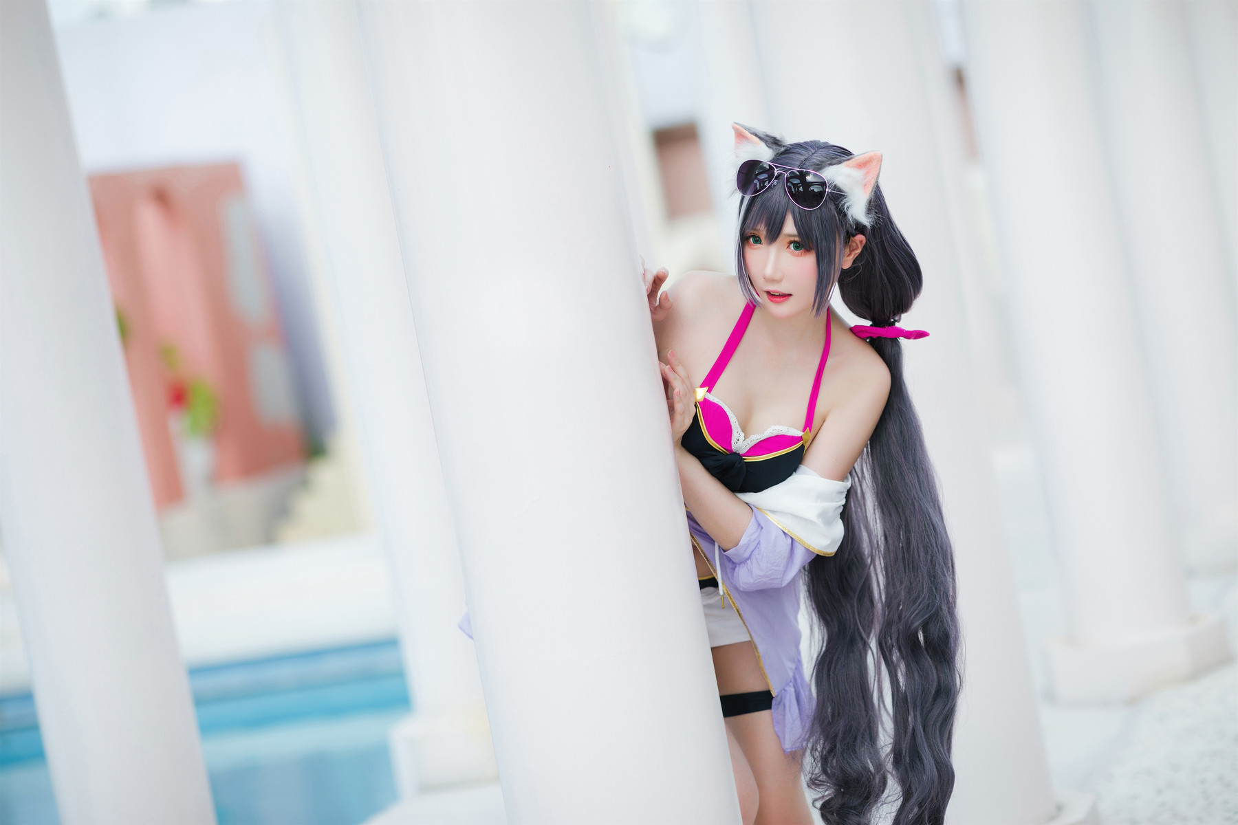 Cosplay 瓜希酱 公主连结 凯露夏日 Kyaru(17)