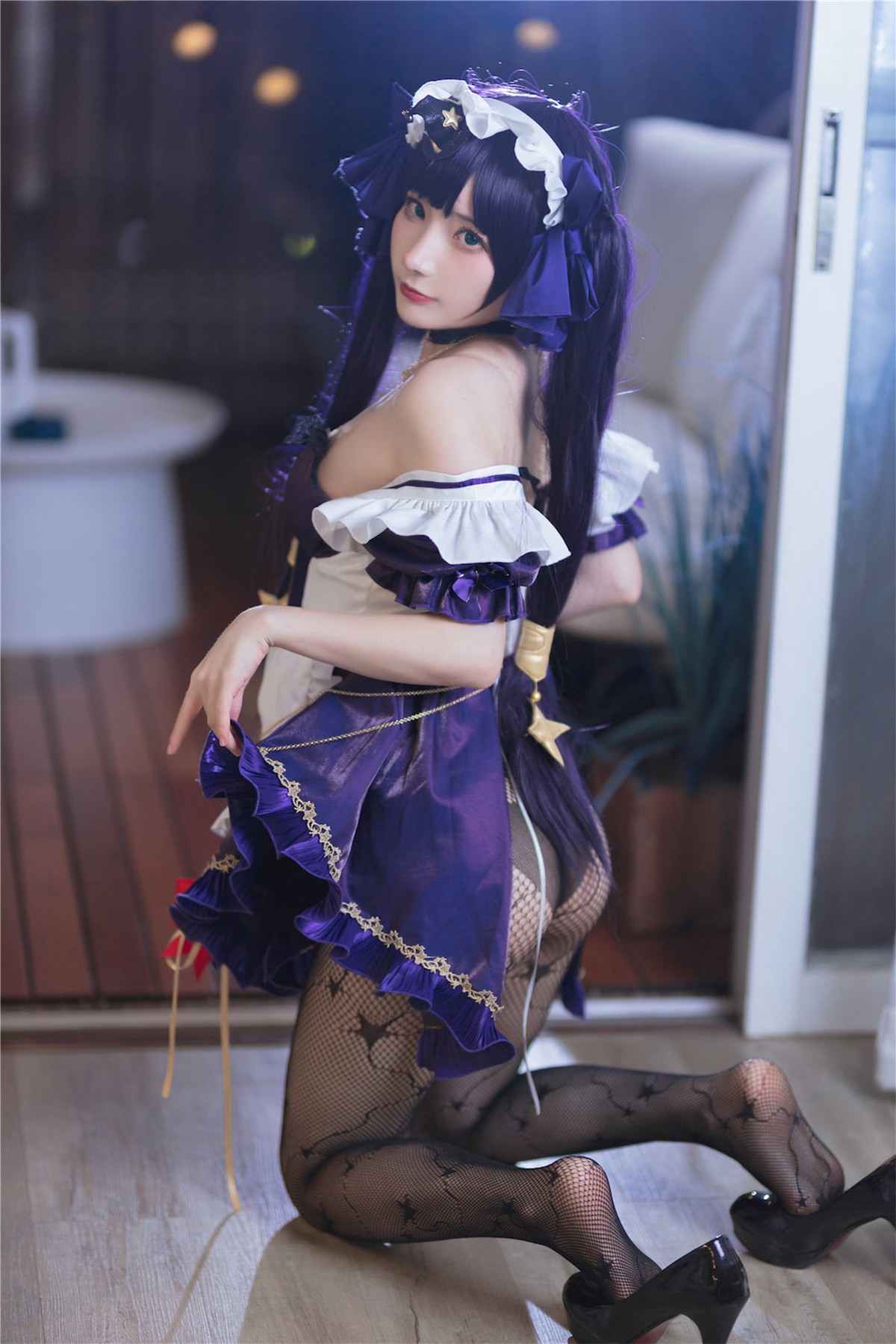 Cosplay 是三不是世 原神莫娜女仆(3)