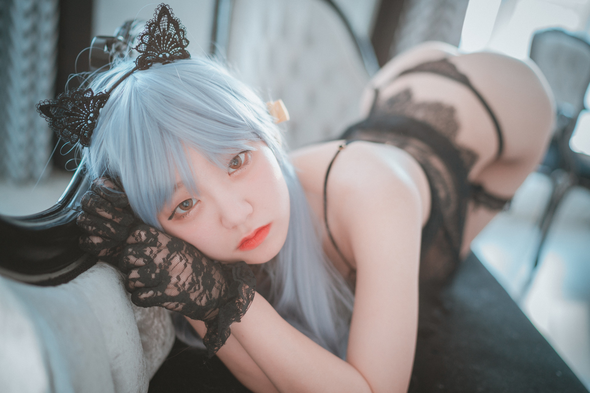 Jeong Jenny 정제니, [DJAWA] Schwarz und Wei Katzenmädchen Set.02(16)