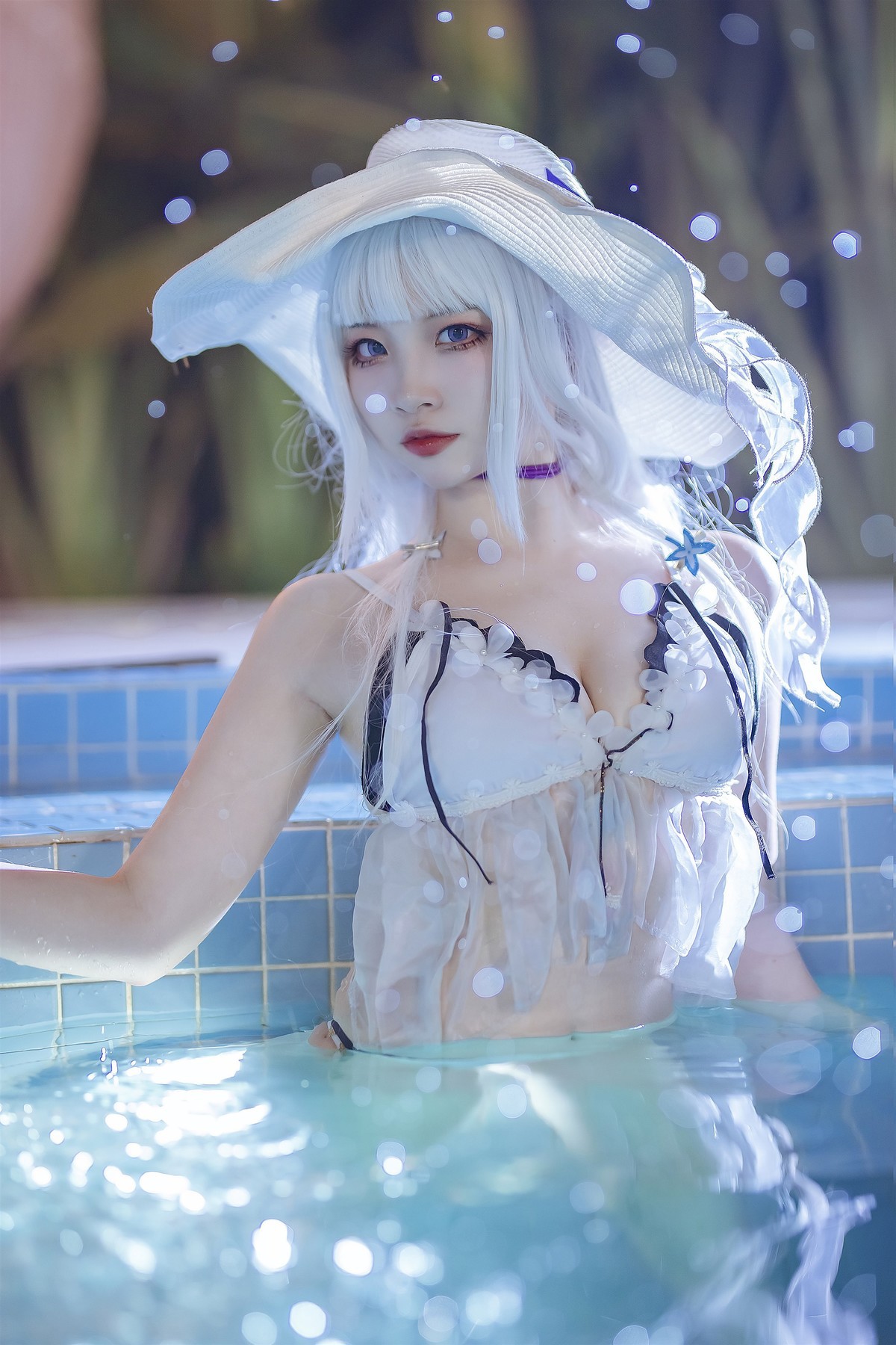 Cosplay 二佐Nisa 碧蓝光辉泳装(19)