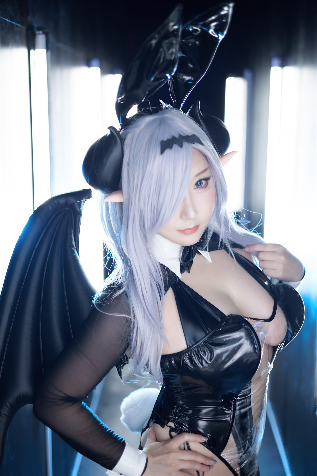 Cosplay SAKUサク See-through Bunny Succubus Set.02(10)