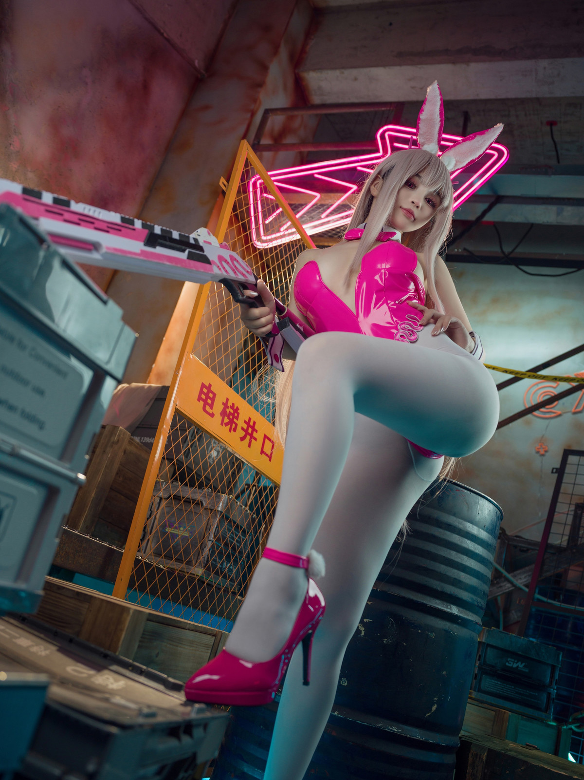 Cosplay 桜井宁宁 Viper Bunny 毒蛇兔女郎(30)