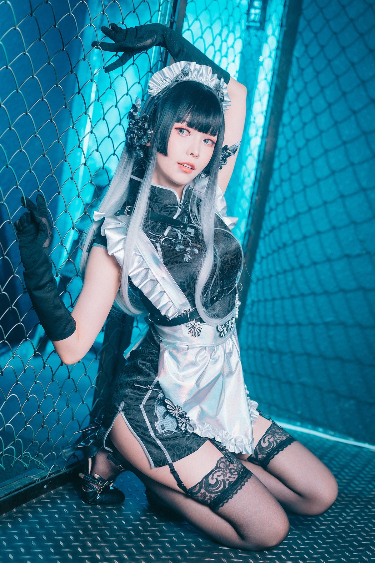 Cosplay ElyEE子 賽博女僕 Melanite黑榴石(31)