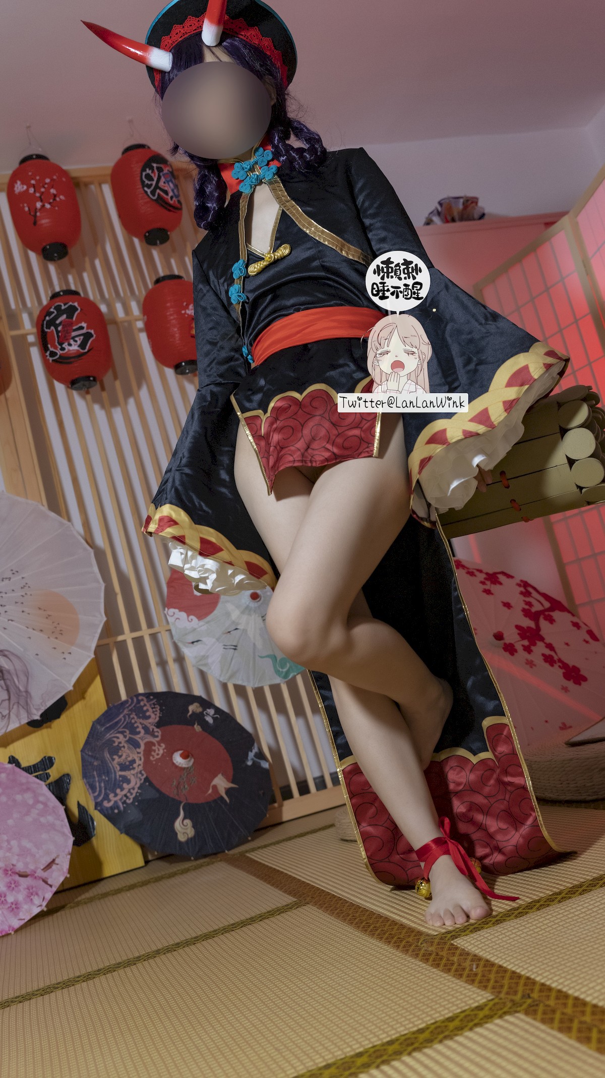 懒懒睡不醒 Cosplay 酒吞童子(9)