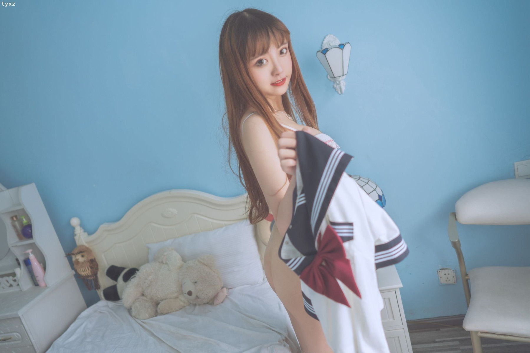 Cosplay 一隻雲燒 JK少女(26)