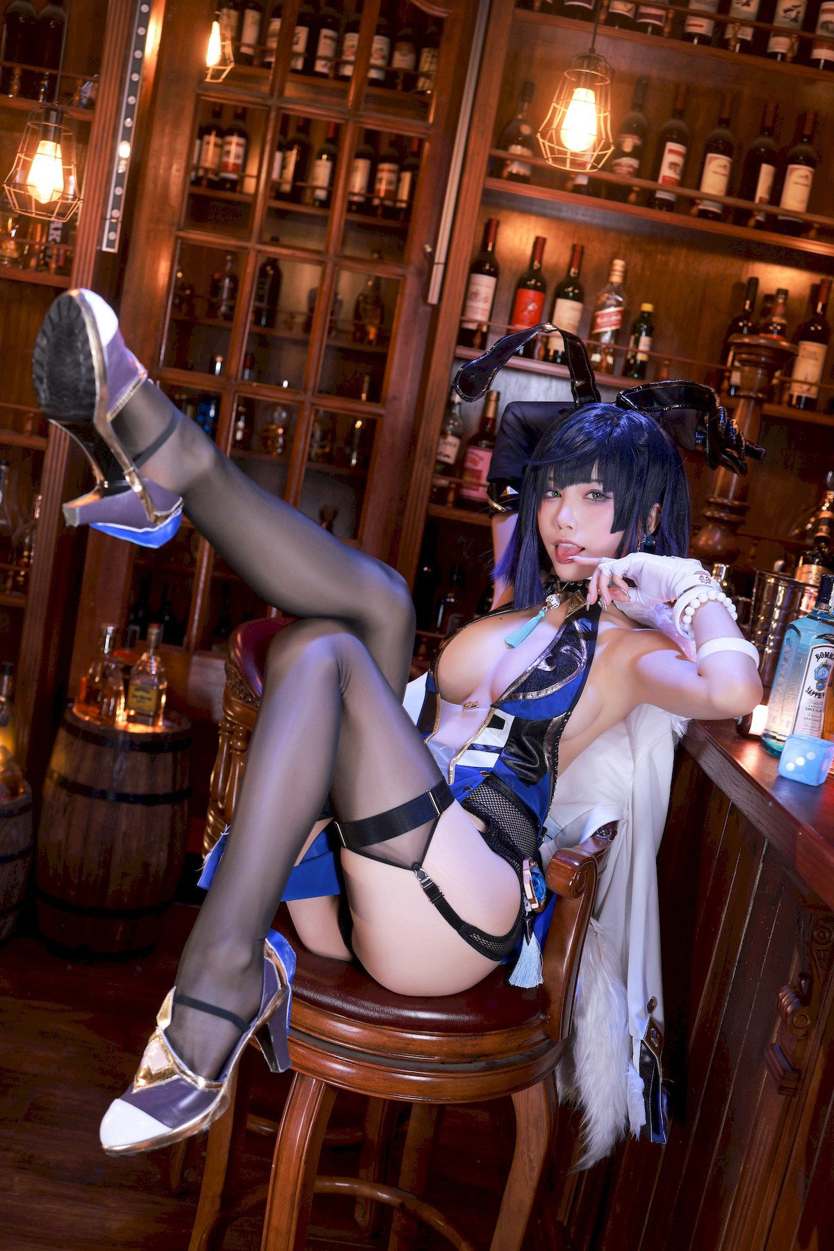 水淼aqua Cosplay 夜兰 Yelan Vol.02(15)