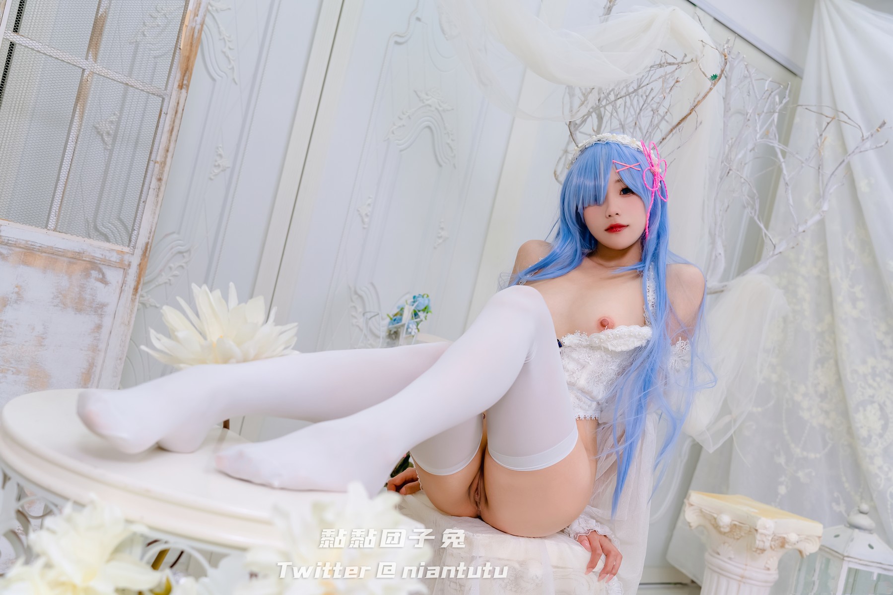 Cosplay 黏黏团子兔 长发蕾姆(38)