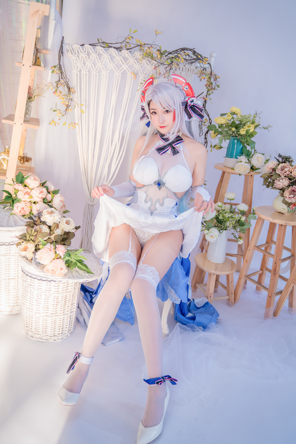 Cosplay 猫九酱Sakura 碧蓝誓约 Set.01(6)