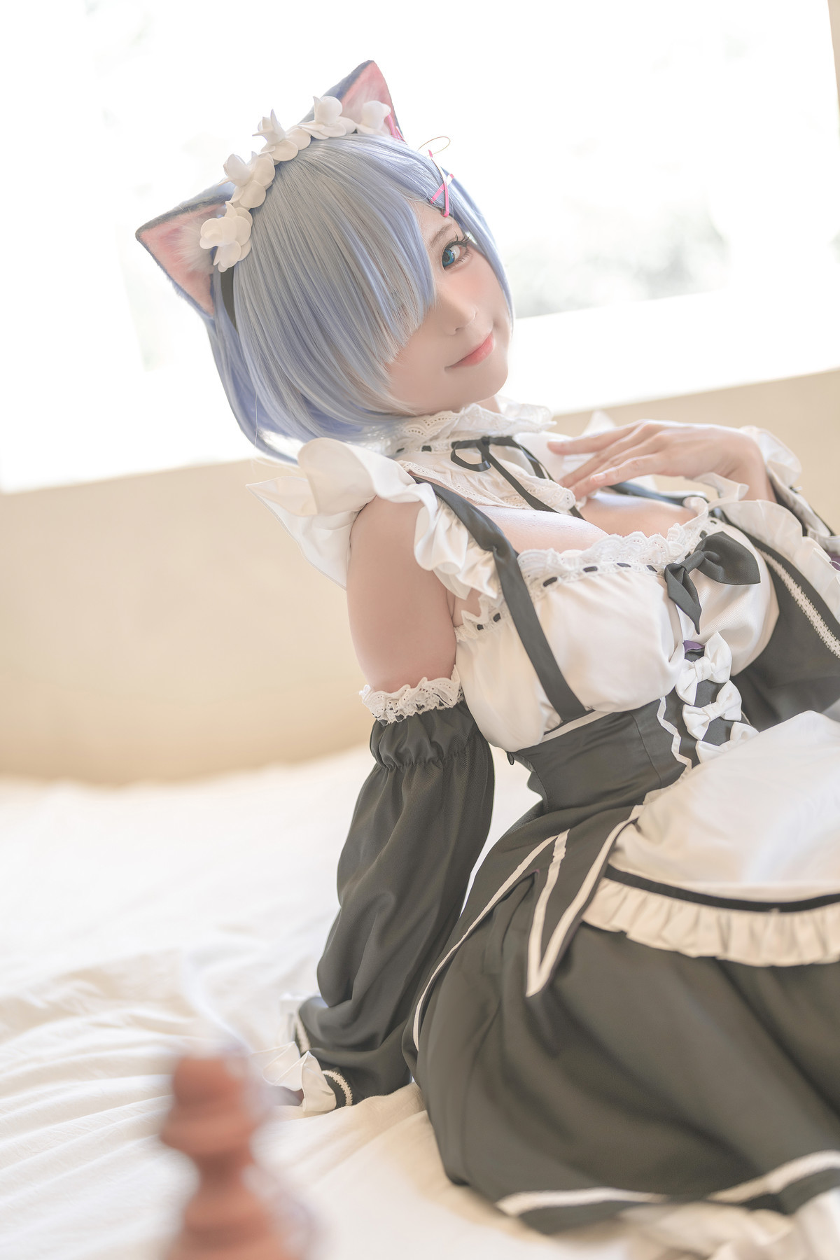 蠢沫沫 Cosplay 雷姆(18)