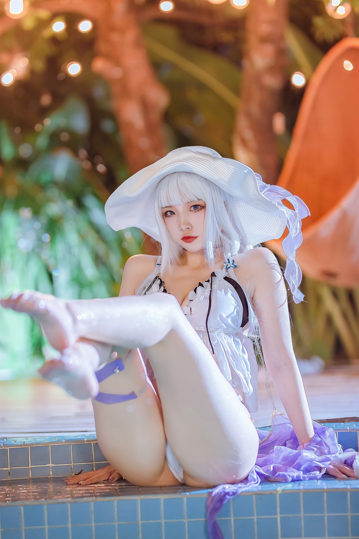 Cosplay 二佐Nisa 碧蓝光辉泳装(28)