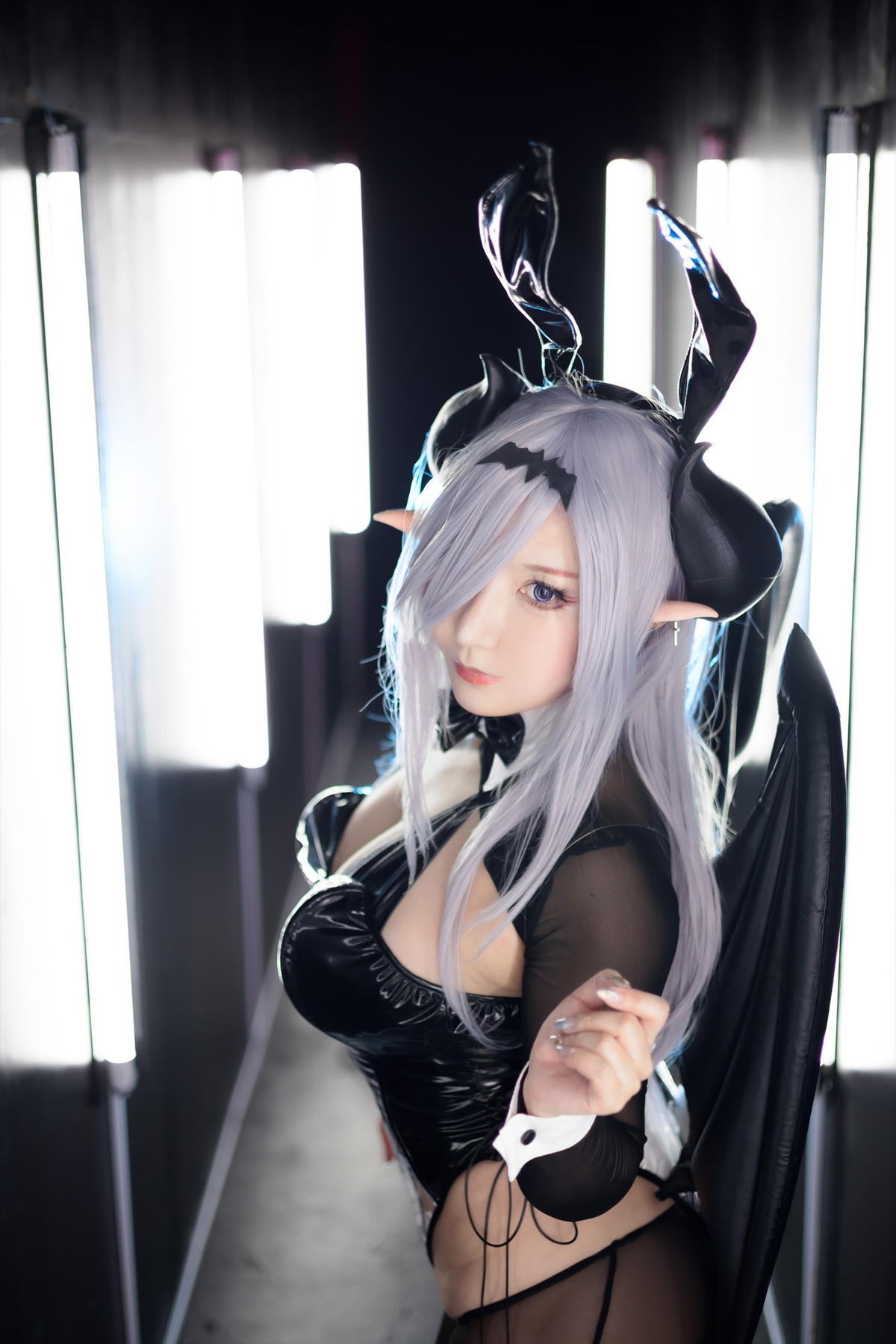 Cosplay SAKUサク See-through Bunny Succubus Set.01(9)