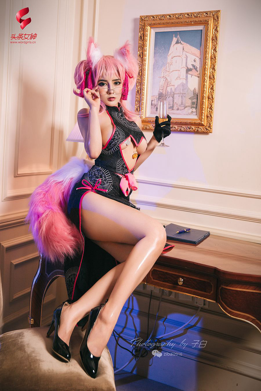 [TouTiao头条女神] 2019.04.27 温心怡 玉藻前·秘书狐COSPLAY(8)