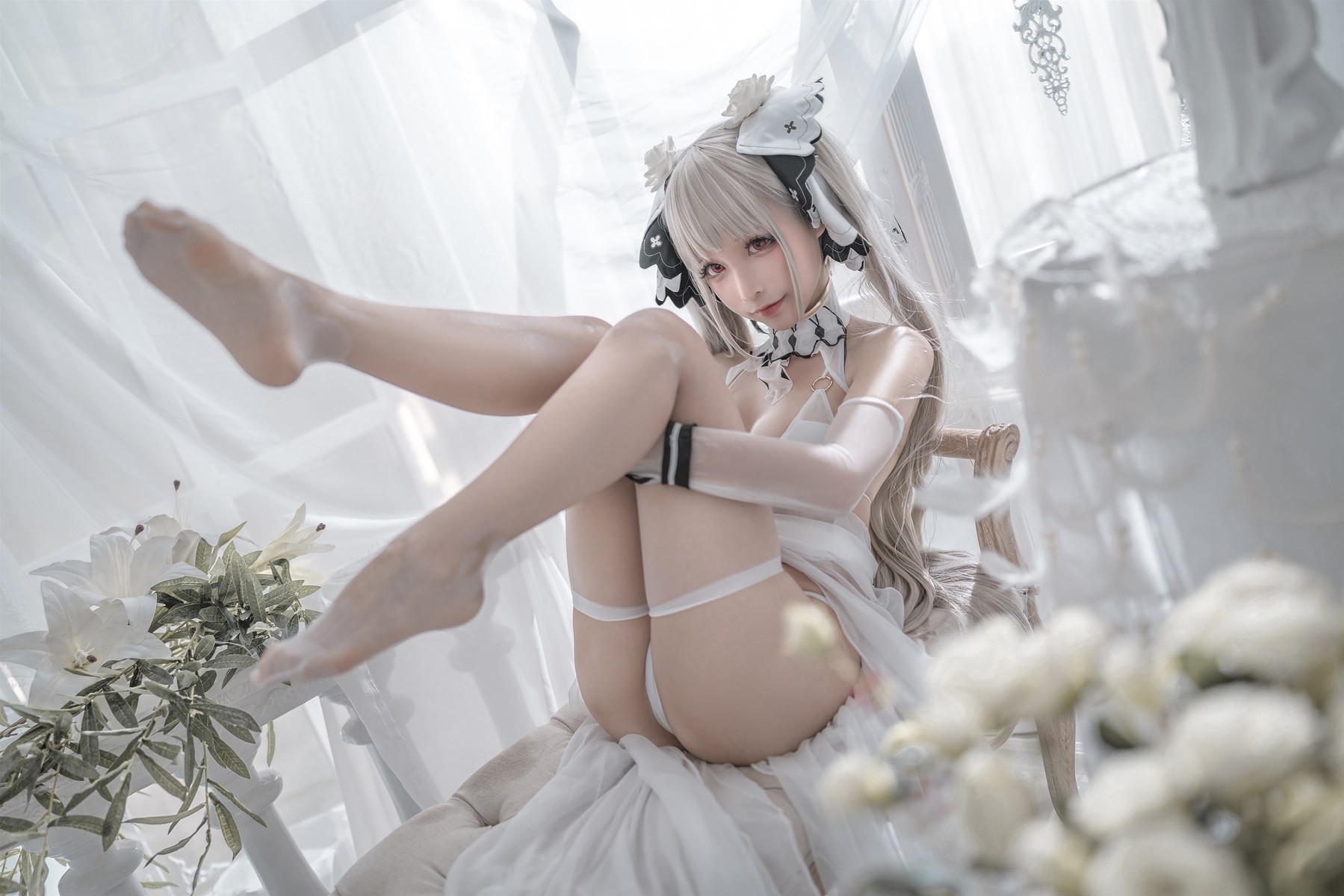 蠢沫沫 Cosplay 可畏婚纱(27)