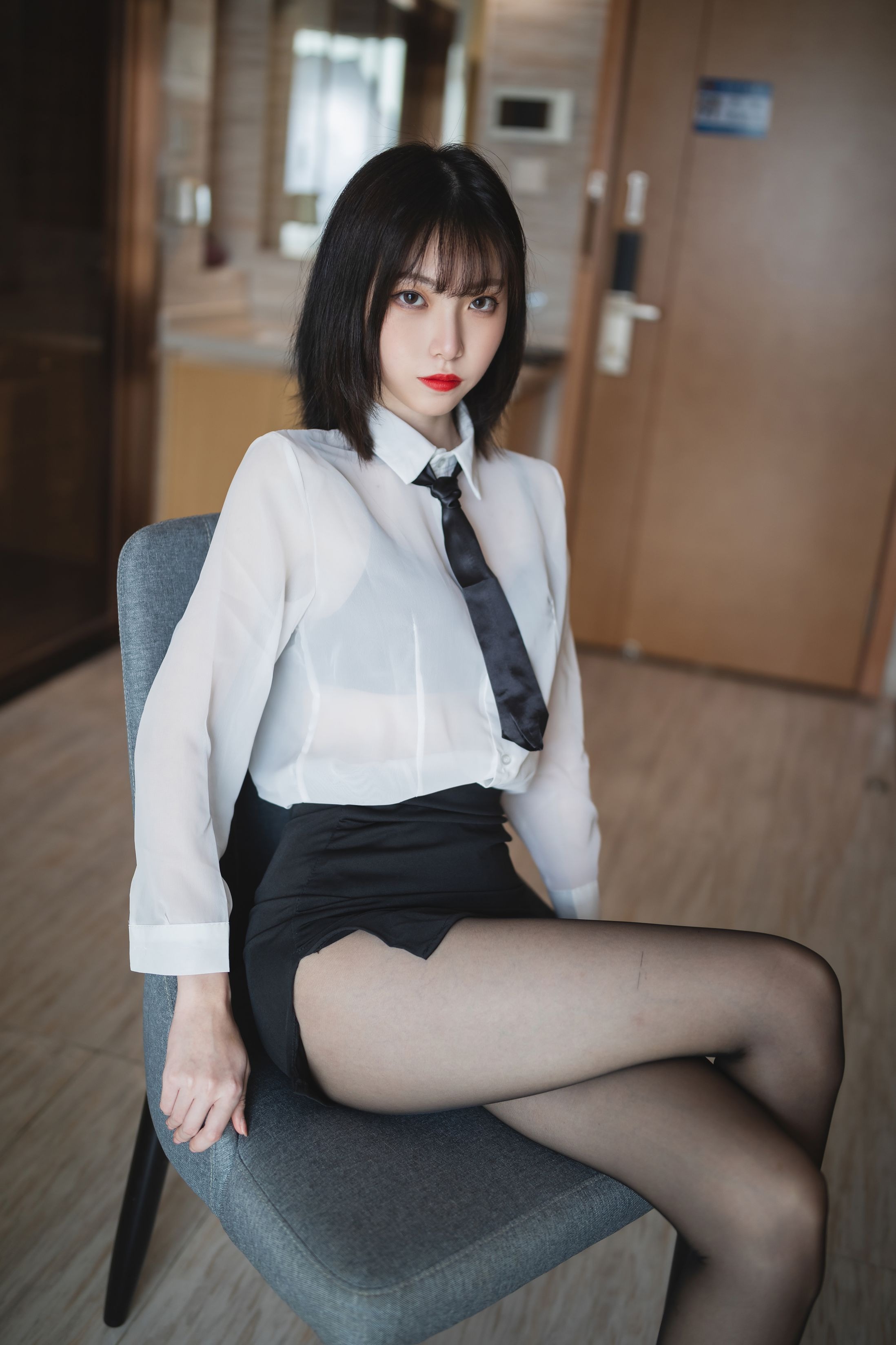 许岚LAN NO.002 OL制服[41P-587MB](13)