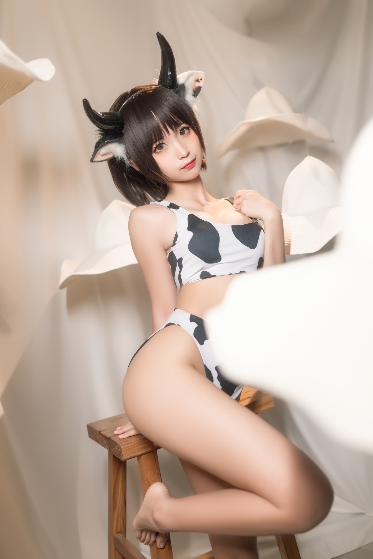 Cosplay 蠢沫沫 Chunmomo 花花牛(14)